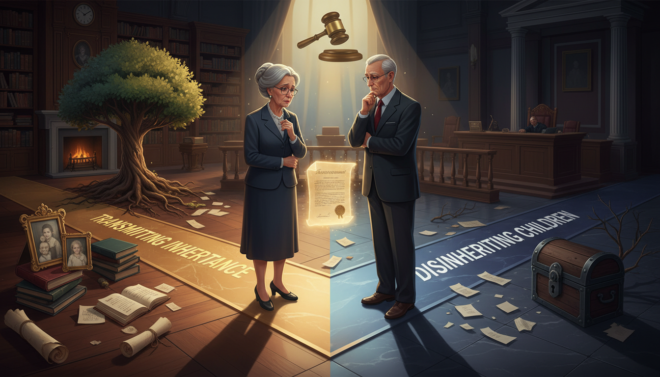 guide pratique pour les parents sur la transmission ou la déshérence de leurs enfants, avec ou sans testament. comprenez les démarches légales et faites les bons choix.